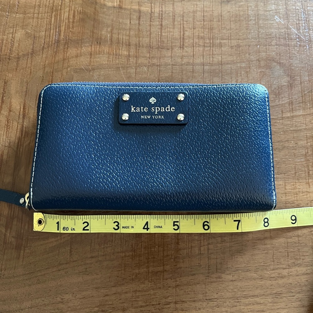 Kate Spade Navy Blue Leather Wallet/wristlet